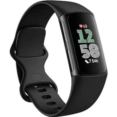 Bild av Fitbit Charge 6 black aluminium activity tracker with infinity band obsidian