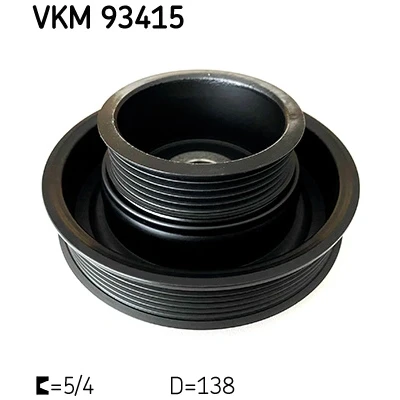 Bild av SKF VKM 93415 Remskiva Vevaxel 131.10 / 79.5mm 5, 6 FORD: FIESTA Focus Mk1 Kombi