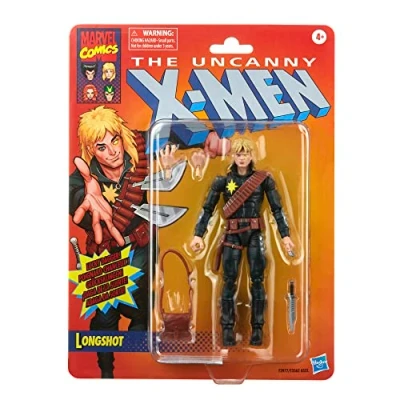 Bild av Marvel Hasbro Legends Series X Men Longshot 15 cm actionfigur leksak, 4 tillbehör, F3977, flerfärgad