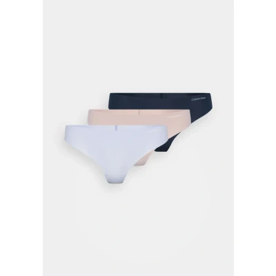 Bild av Calvin Klein Underwear Thong Invisibles 3 PACK String, Storlek: XS, Casual blue/speakeasy/cedar