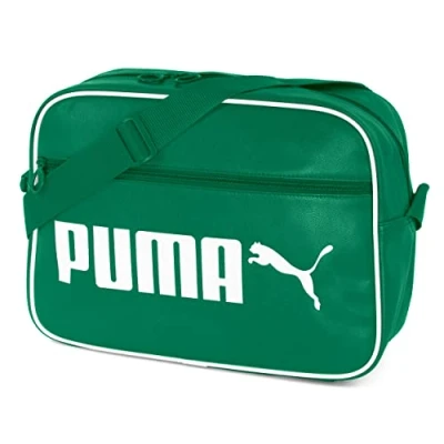 Bild av PUMA Unisex Campus Reporter Retro Axelväska, Arkivera grön, En Storlek