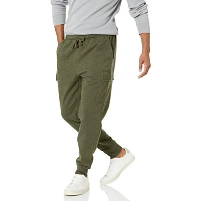 Bild av Amazon Essentials Herr Cargo Fleece Jogger Sweatpants, Olive Heather, Large
