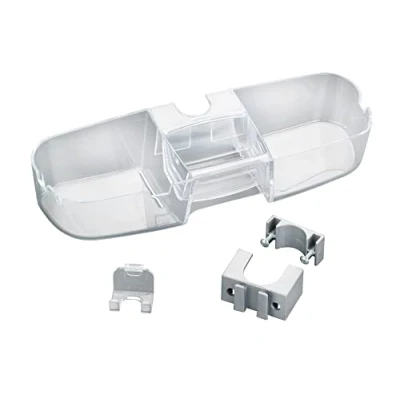 Bild av WENKO 22796100 Duschstangencaddy Premium Duschregal mit 3 Fächern und Haken, Plast, 36 x 7,5 12 cm, Transparent