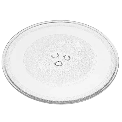 Bild av vhbw Mikrovågsplatta i glas 25,5 cm ersättning för Bosch 11002491 mikrovågsugn roterande platta med Y format fäste