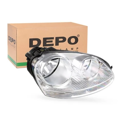 Bild av ABAKUS 441 1171R LDEM1 Phares droit H7/H7 avec commande pour correcteur de site projecteur, sans ampoules PX26d VOLKSWAGEN: Golf 5, Jetta 3 oscaro,