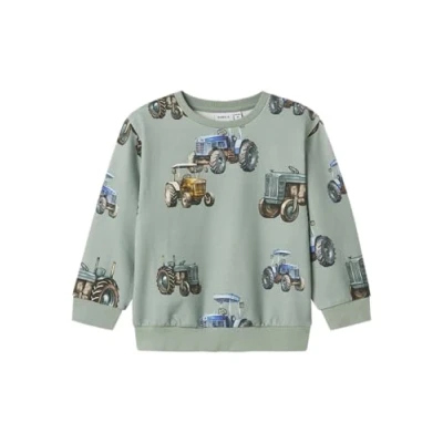 Bild av Name IT Nmmludvig Ls Nreg Sweat Unb, Jadeit, 104