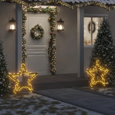 Bild av VidaXl Julstjärna Med Spett 115 Leds 85 Cm