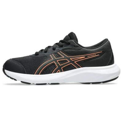 Bild av Asics Gelcontend 9 GS Unisex Väglöparskor för barn, Storlek: 32.5, Black/saxon green Textil/syntet