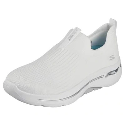 Bild av Skechers Go Walk Arch Fit ikoniska sneakers för kvinnor, Vitt, 38.5 EU
