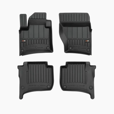 Bild av FROGUM 3D407671 Ensemble de tapis sol Caoutchouc avant et arrière 4 noir Sur mesure VOLKSWAGEN: Touareg II, PORSCHE: Cayenne
