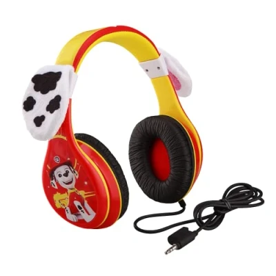 Bild av EKids Paw Patrol Marshall hörlurar för barn med inbyggd volymbegränsningsfunktion barnvänlig säker lyssning, röd