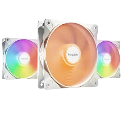 Bild av be quiet! LIGHT WINGS LX White High Speed (3 pack) Chassi fläkt 120mm Svart 31 dBA