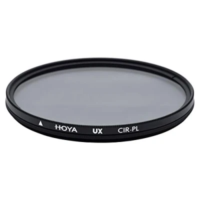 Bild av Hoya Circular UX polfilter 40,5 mm, polariseringsfilter för färgförstärkning och minskning av ljusreflektioner speglingar, aluminiumram, kvalitetsglas, vattenavvisande