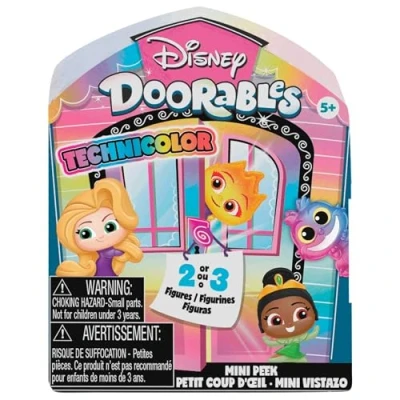 Bild av Disney Doorables Mini Peek Technicolor Takeover, 2 till 3 samlarfigurer, stilar kan variera, barnleksaker från 5 år Just Play, 6,99