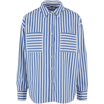 Bild av Urban Classics Striped Skjorta, Storlek: 4XL, White blue