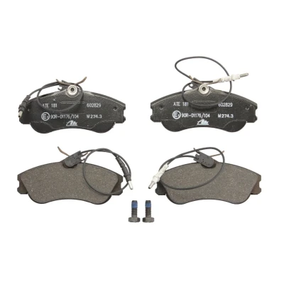 Bild av ATE 13.0460 2829.2 Jeu de plaquettes frein contact signal d&#039;usure inclus avec vis d&#039;étrier PEUGEOT: 306 3/5 portes, Break