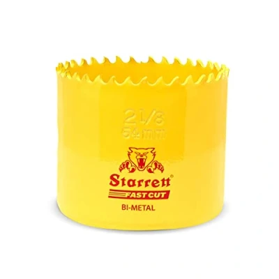 Bild av Starrett HSS Bi metallhålsåg FCH0218 snabbskuren extra kobolthålsåg för rostfri plåt, träplast, olika material 54 mm