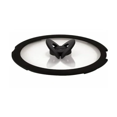 Bild av Tefal Ingenio glaslock 22 cm, enkel förvaring, utrymmesbesparande, hopfällbara handtag, snabbare uppvärmning, lämplig för Cookware, diskmaskinssäker, hög kvalitet, L9846453