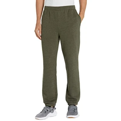 Bild av Amazon Essentials Men&#039;s Sweatpants i fleece med sluten botten (finns Big &amp; Tall), Olivgrön ljung, L