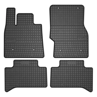 Bild av FROGUM 401747 Ensemble de tapis sol Caoutchouc avant et arrière 4 noir Sur mesure