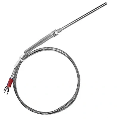 Bild av Typ K termoelement M8 gängtyp 50 mm sond temperatursensor tråd 0 400 grader (1 m)