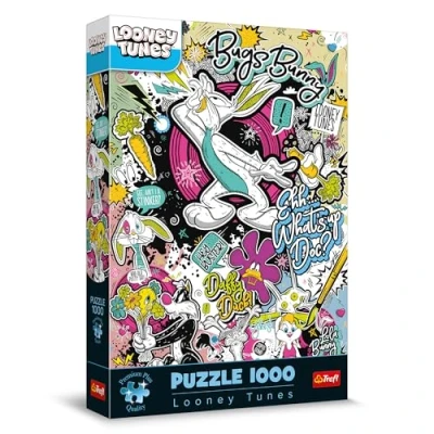 Bild av Trefl Premium Plus Quality Puzzle Looney Tunes 1000 bitar, Pusselserie med favoritkaraktärer, För vuxna och barn från 14 år
