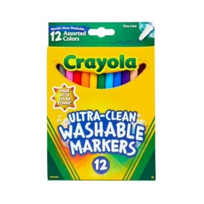 Bild av Crayola fin linje markörer, tvättbara 12 stycken