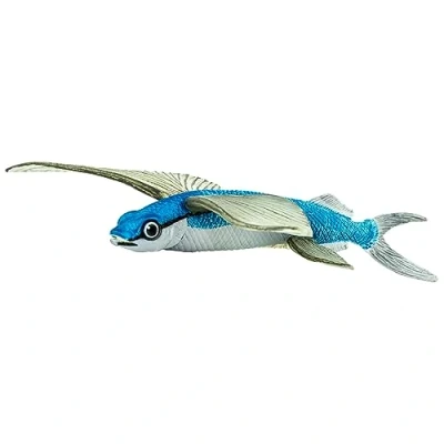 Bild av Safari Ltd. Flying Fish figur detaljerad 17,8 cm stor plastmodellfigur rolig pedagogisk leksak för pojkar, flickor och barn från 18 månader