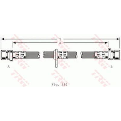 Bild av TRW PHA367 Flexible De Frein 380 M10x1 HONDA: ACCORD 4, 5