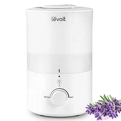 Bild av LEVOIT Top Fill luftfuktare 3 l med nattljus, 360 roterande munstycke, diskmaskinssäkert luftfuktare, tyst inomhusluftfuktare, 25H BPA fri aromadiffuser för sovrum barnrum växter baby
