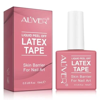 Bild av P Beauty Nagelbandsskydd 15 ml latex peel off flytande tejp, för perfekt manikyr snabbtorkande band naghudskydd mot nagellack hudskydd nagelkonstdesign latexband naglar