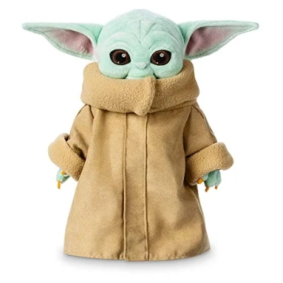 Bild av Disney Store Officiell grogu mjuk leksak, Star Wars The Mandalorian, Baby Yoda, 25 cm/9 tum, gosig leksak med klassisk rock och broderade ansiktsfunktioner, lämplig för alla åldrar