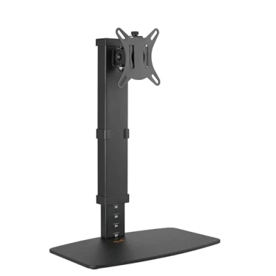 Bild av myWall HL 55 L monitorstativ bordsstativ hållare för skärmar 4381 cm (17 tum32 tum), upp till 8 kg, höjdjustering i 10 steg, vridbar, lutbar, VESA: 75/100, svart