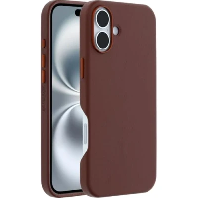 Bild av Otterbox Symmetry Series Cactus Leather MagSafe Fodral iPhone 16 Plus, stötsäkert, fallsäkert, skyddande tunt fodral, testad till militärstandard 3x, Brun