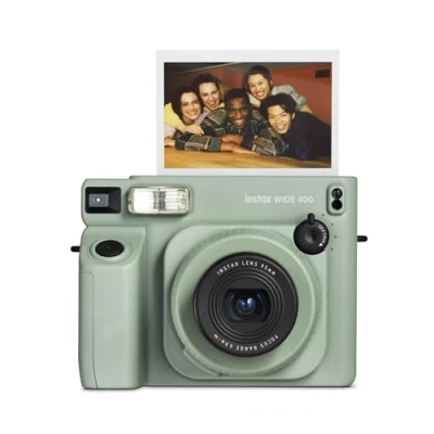 Bild av instax WIDE 400 direktbildskamera, Automatisk exponering och blixtkontroll, bildformat, stativfäste, Grön, Film säljs separat