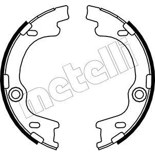 Bild av Bromsbackar, sats, parkeringsbroms METELLI 53 0185