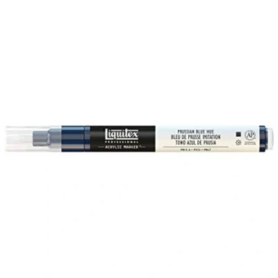 Bild av Liquitex 4620320 Professional Paint Marker, akrylmärkpenna med högpigmenterad vattenbaserad akrylfärg för inomhus och utomhusbruk, fin spets preussisk blå nyans
