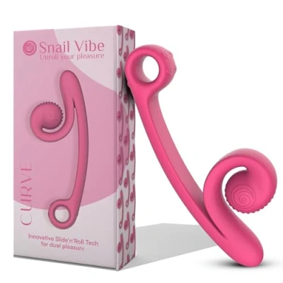 Bild av Dubbel Vibrator Snigel Vibe Curve Ergonomisk Silikon Vattentät