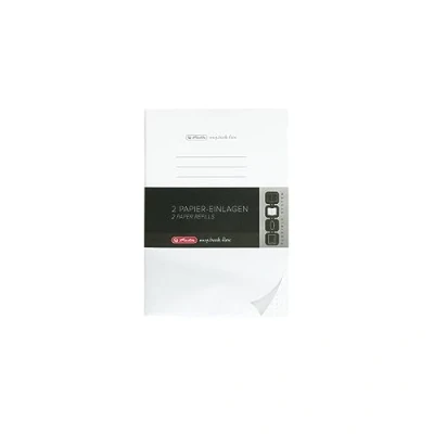 Bild av Herlitz 50034147 Refill för anteckningsbok flex, A5, 2 x 40 ark prickiga, 1 st, vit