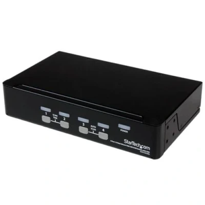 Bild av StarTech.com 4 port 1U rackmonterad KVM switch med OSD portar