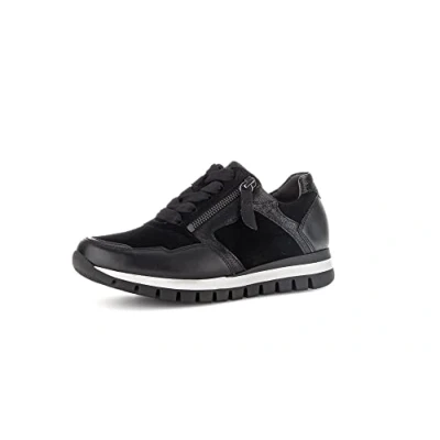 Bild av Gabor dam låga sneakers, halvskor, bekväm multibredd (H), Svart 37, 43 EU Weit
