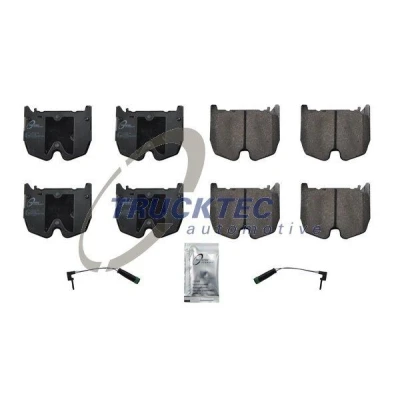 Bild av TRUCKTEC AUTOMOTIVE 02.35.457 Jeu de plaquettes frein Essieu avant contact signal d&#039;usure inclus MERCEDES BENZ: CLS Coupe, Classe E Berline