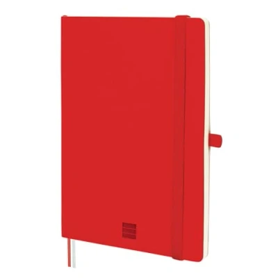 Bild av FINOCAM Nexo Notebook Soft Cover Plain Red A5 with Micro Perforated Pages Pocket and Pen Holder 72 Pages, Ideal for Writing Drawing