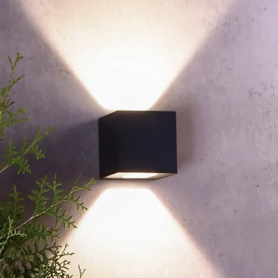 Bild av Deko Light LED utomhusvägglampa Jabbah, mörkgrå, upp/ner