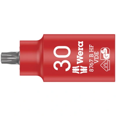 Bild av Wera 8767 B VDE HF TORX® Zyklop bit socket insulated with holding function 3/8&quot; drive