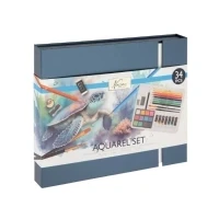 Bild av Nassau Aquarel art set 34 pcs. in cardboard box