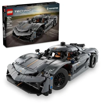 Bild av LEGO Technic Koenigsegg Jesko Absolut Grey Hypercar sportbil, byggleksaker för pojkar och flickor, racerbil barn, byggsats byggmodeller, leksak