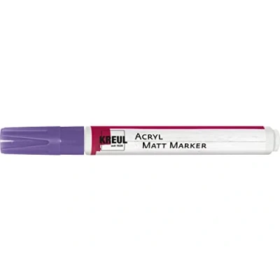 Bild av Kreul 46236 akryl matt märkpenna medium, med rund spets ca 2 4 mm, lila, matta, vattenbaserad akrylfärg, för filigran accenter