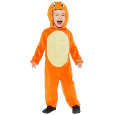 Bild av amscan 9918517 Unisex barn officiell Pokémon Charmander Hooded Jumpsuit Maskeraddräkt Ålder: 46 år