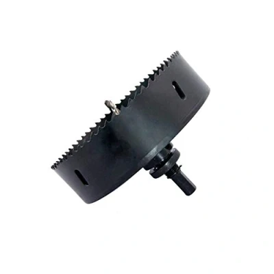 Bild av Rörhålsåg LAIWEI Bi metall 162 mm hålsåg med slitstark dorn, HSS 6 3/8 tum hålskärare för metallrör, trä, plåt etc. 2 låsstift gör verktyget starkare och enklare borrning